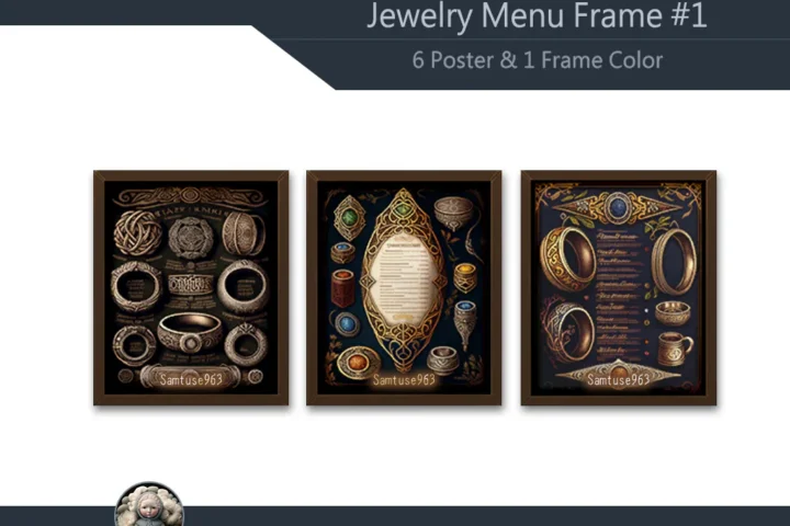Jewelry Menu Frame #1 Samtuse963