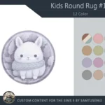 Kids Round Dance Rug #16 Samtuse963