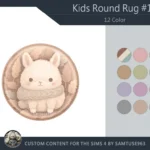 Kids Round Dance Rug #16 Samtuse963