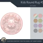 Kids Round Dance Rug #17 Samtuse963