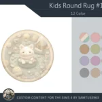 Kids Round Dance Rug #17 Samtuse963