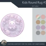 Kids Round Dance Rug #17 Samtuse963