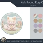 Kids Round Dance Rug #18 Samtuse963