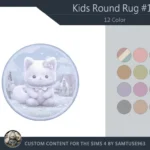 Kids Round Dance Rug #18 Samtuse963