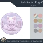 Kids Round Dance Rug #18 Samtuse963