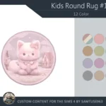 Kids Round Dance Rug #18 Samtuse963
