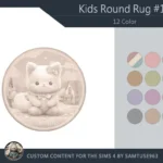 Kids Round Dance Rug #18 Samtuse963