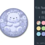 Kids Round Dance Rug #20 Samtuse963
