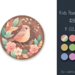 Kids Round Rug #26-Samtuse963