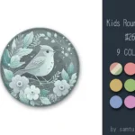 Kids Round Rug #26-Samtuse963