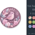 Kids Round Rug #26-Samtuse963