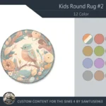 HQ Kids Round Dance Rug #2 Samtuse963