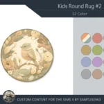HQ Kids Round Dance Rug #2 Samtuse963