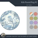 HQ Kids Round Dance Rug #2 Samtuse963