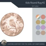 HQ Kids Round Dance Rug #2 Samtuse963