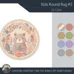 HQ Kids Round Dance Rug #3 Samtuse963