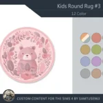 HQ Kids Round Dance Rug #3 Samtuse963