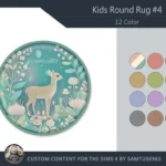 HQ Kids Round Dance Rug #4 Samtuse963