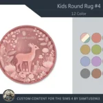 HQ Kids Round Dance Rug #4 Samtuse963