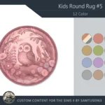 HQ Kids Round Dance Rug #5 Samtuse963