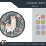 HQ Kids Round Dance Rug #6 Samtuse963