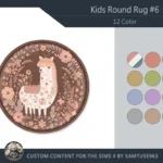 HQ Kids Round Dance Rug #6 Samtuse963