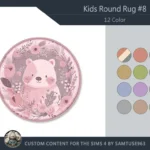 Kids Round Dance Rug #8 Samtuse963