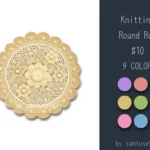 Knitting Round Dance Rug #10 Samtuse963