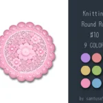 Knitting Round Dance Rug #10 Samtuse963