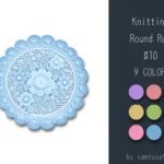 Knitting Round Dance Rug #10 Samtuse963