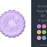 Knitting Round Dance Rug #10 Samtuse963