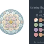 Knitting Round Dance Rug #1 Samtuse963