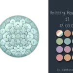 Knitting Round Dance Rug #1 Samtuse963