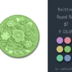 Knitting Round Dance Rug #7 Samtuse963
