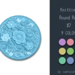 Knitting Round Dance Rug #7 Samtuse963