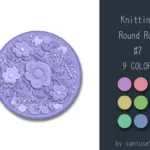 Knitting Round Dance Rug #7 Samtuse963