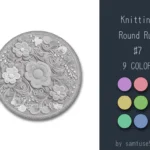 Knitting Round Dance Rug #7 Samtuse963