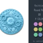 Knitting Round Dance Rug #8 Samtuse963