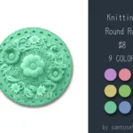 Knitting Round Dance Rug #8 Samtuse963