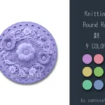 Knitting Round Dance Rug #8 Samtuse963