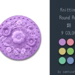 Knitting Round Dance Rug #8 Samtuse963