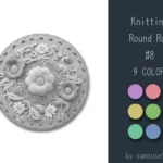 Knitting Round Dance Rug #8 Samtuse963