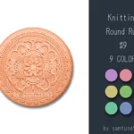 Knitting Round Dance Rug #9 Samtuse963