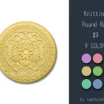 Knitting Round Dance Rug #9 Samtuse963