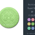 Knitting Round Dance Rug #9 Samtuse963