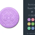 Knitting Round Dance Rug #9 Samtuse963