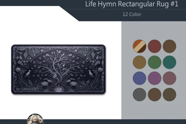 Life Hymn Rectangular Dance Rug #1 Samtuse963