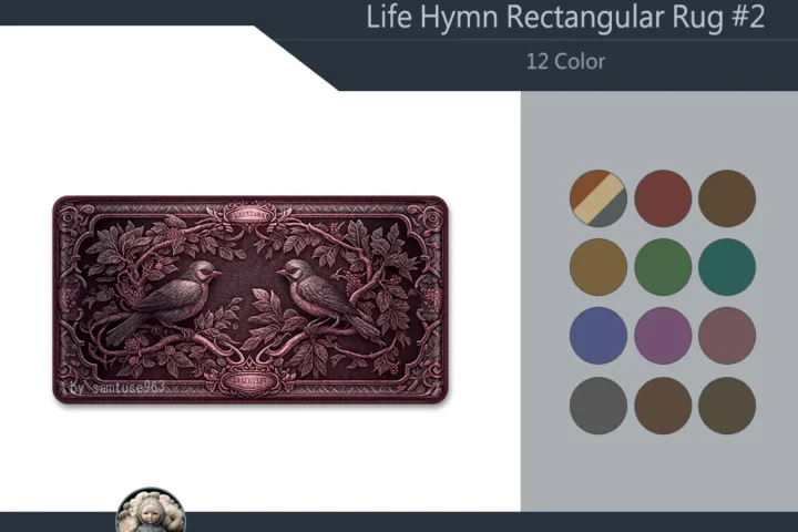 Life Hymn Rectangular Dance Rug #2 Samtuse963