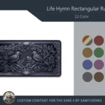 Life Hymn Rectangular Dance Rug #2 Samtuse963