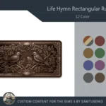 Life Hymn Rectangular Dance Rug #2 Samtuse963